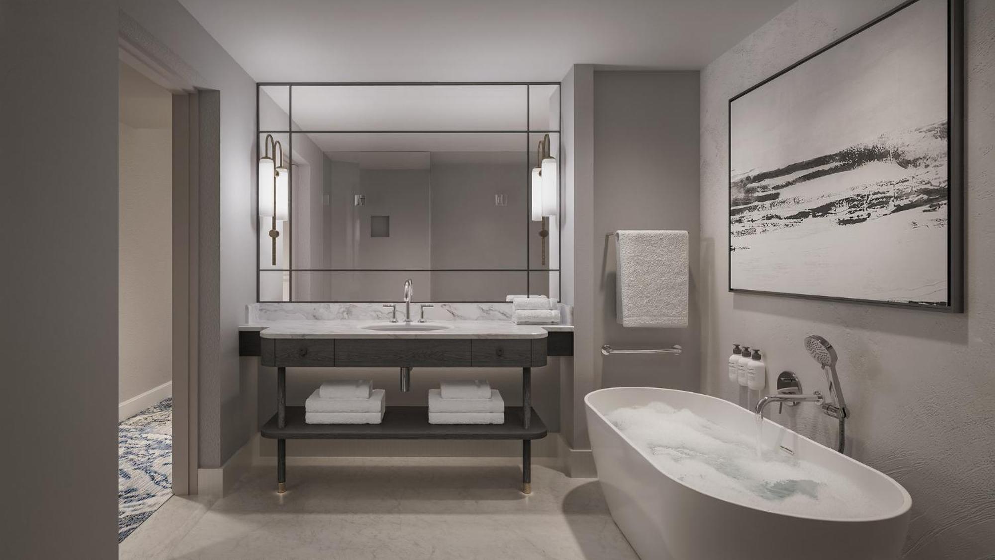 Premium Kamer met Queensize Bed en Uitzicht op de Bergen